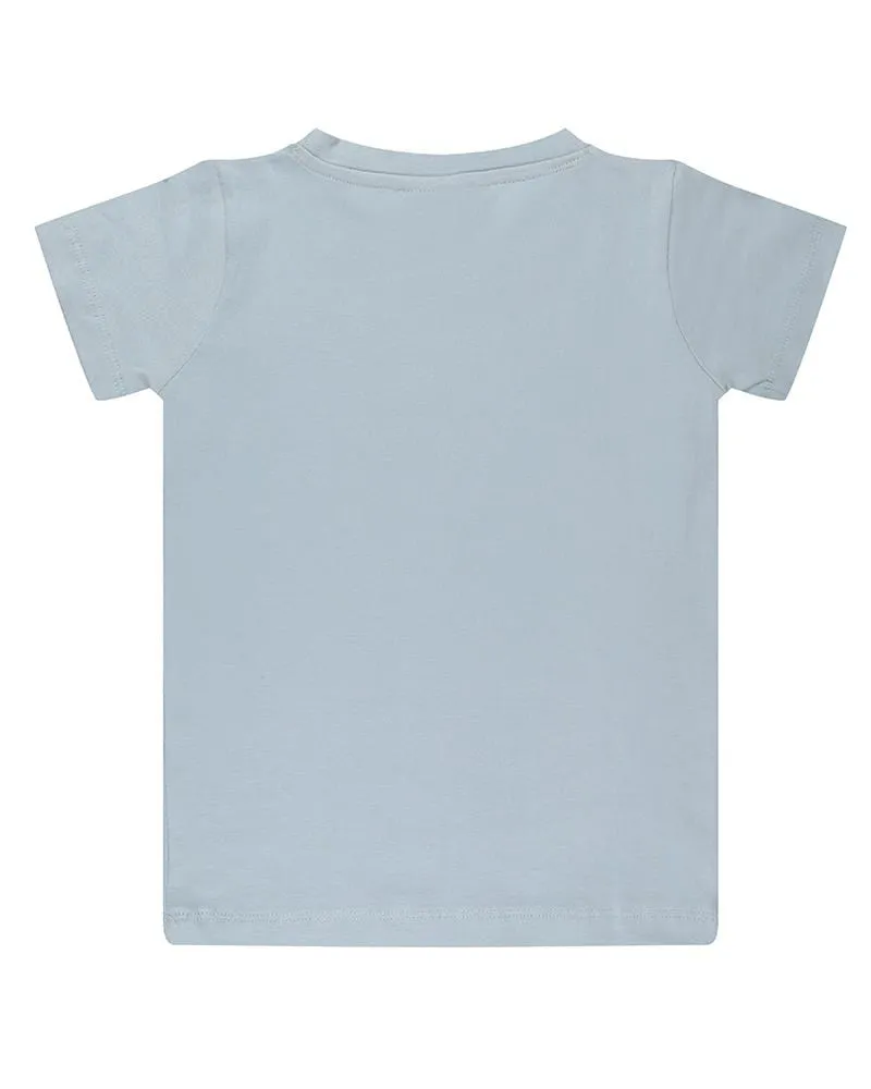 2-Pack Ecru/Blue Layering T-Shirts