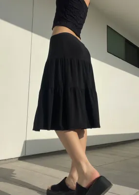 2000’s Black Midi Skirt (M)