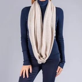 Beige Double Size Cashmere Snood