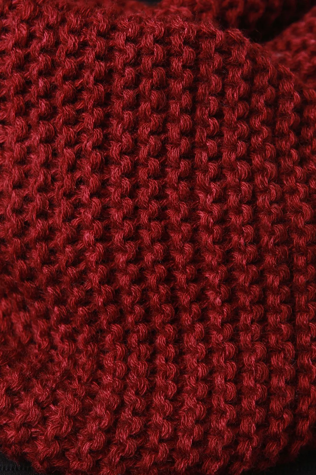 Cozy Simple Knit Circle Scarf