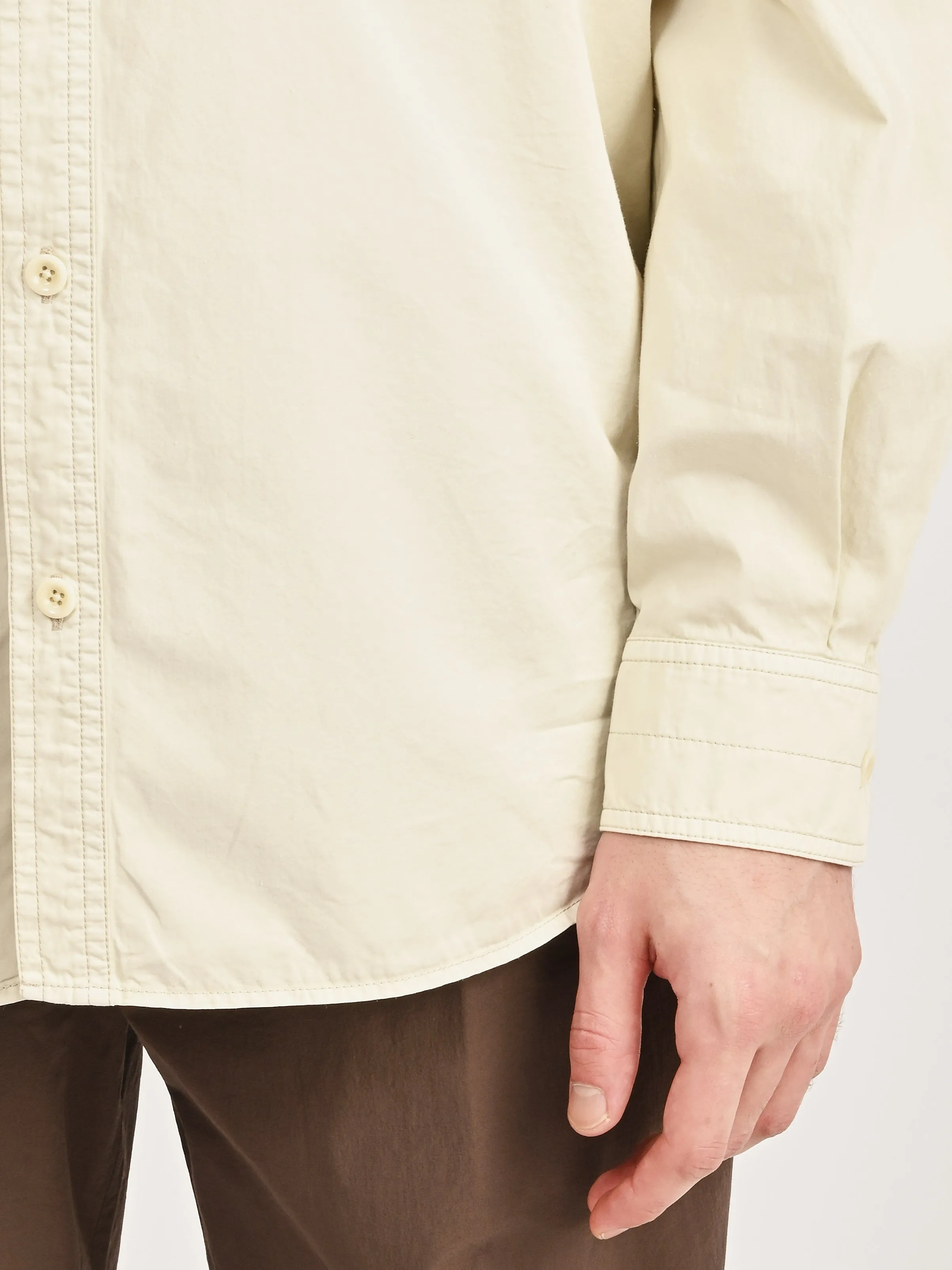 Creamy White Relaxed Workwear Shirt