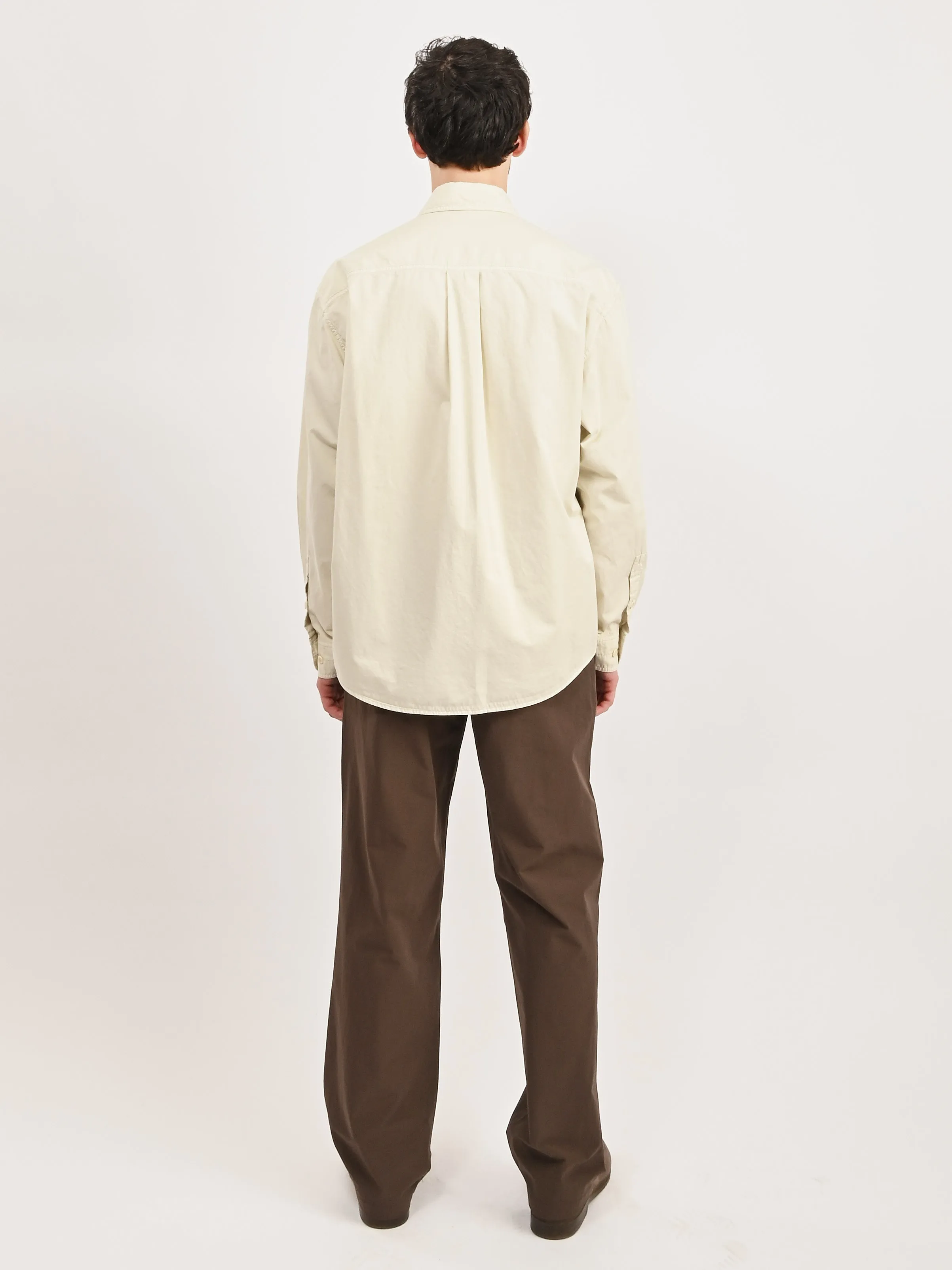 Creamy White Relaxed Workwear Shirt