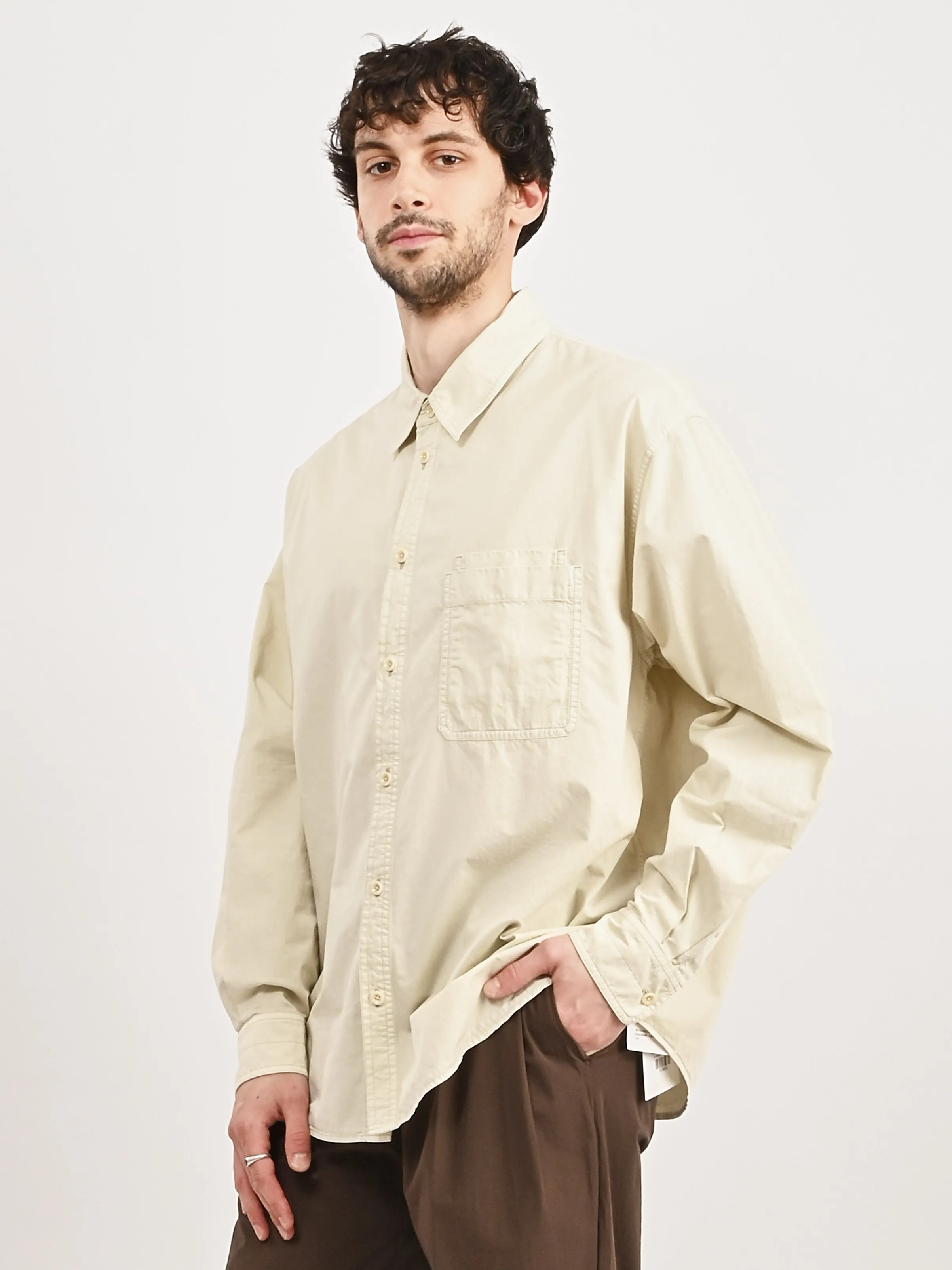 Creamy White Relaxed Workwear Shirt