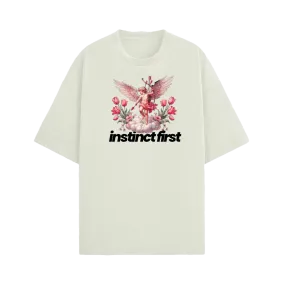 Cupid's Instinct Oversized T-shirt- Off-White