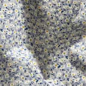 Liberty of London Maisie Daisy Blue Cotton Poplin (Made in Italy)