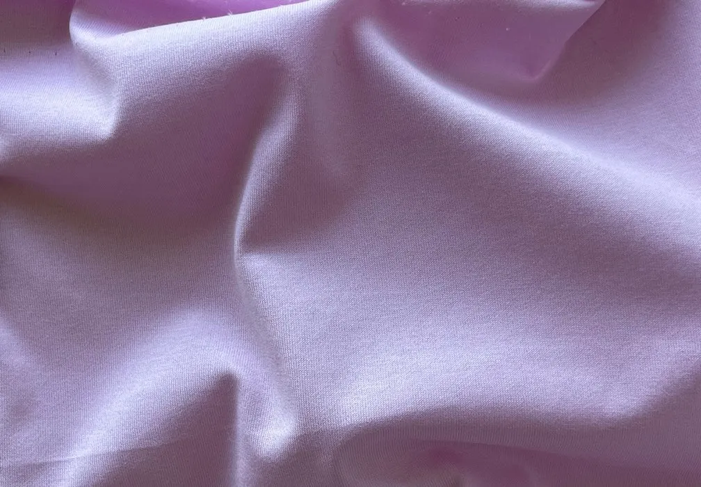 Lighter-Weight Lilac Ube Cotton Knit (Made in Italy)