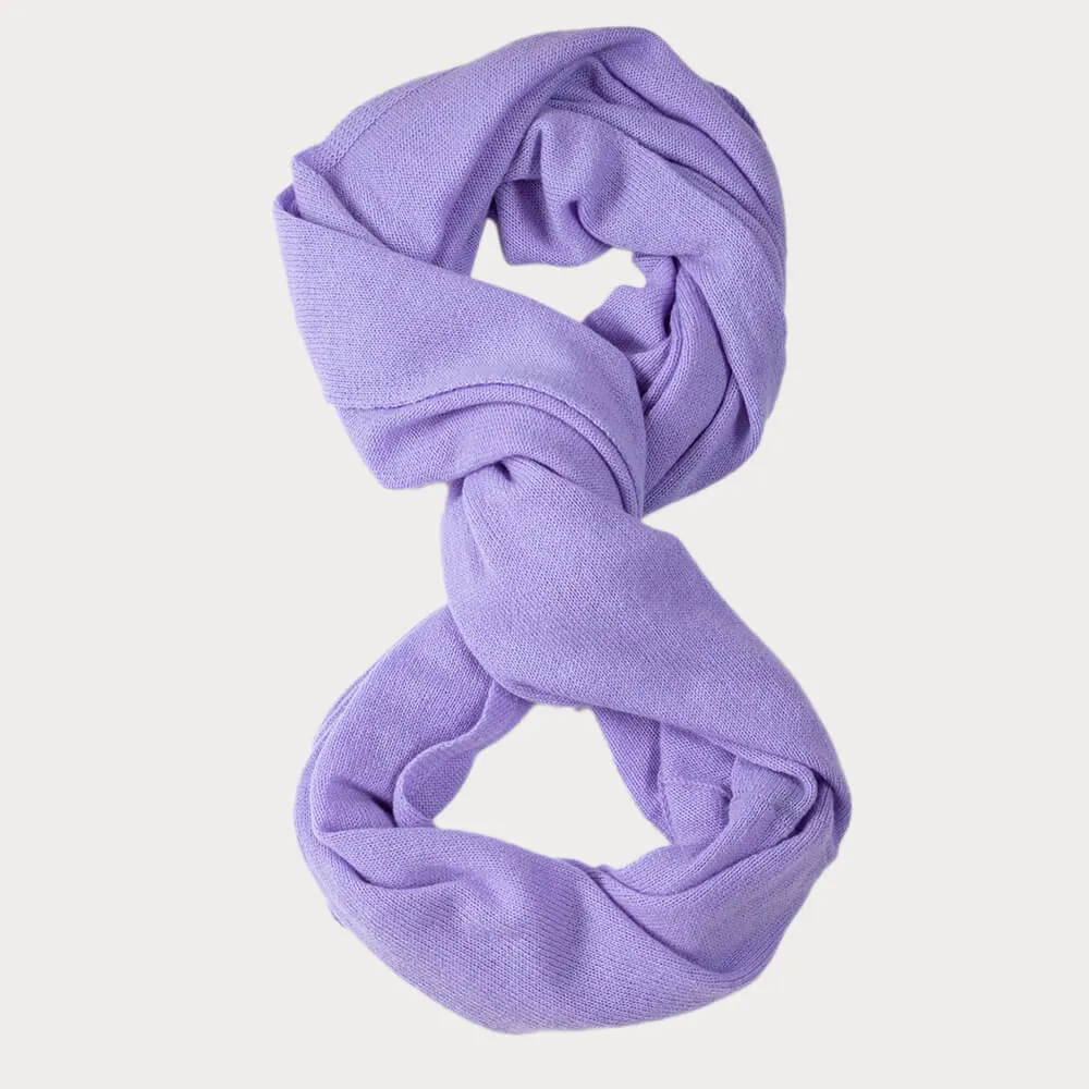 Lilac Double Size Cashmere Snood