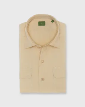 Luke Work Shirt in Sawdust Lightweight Twill