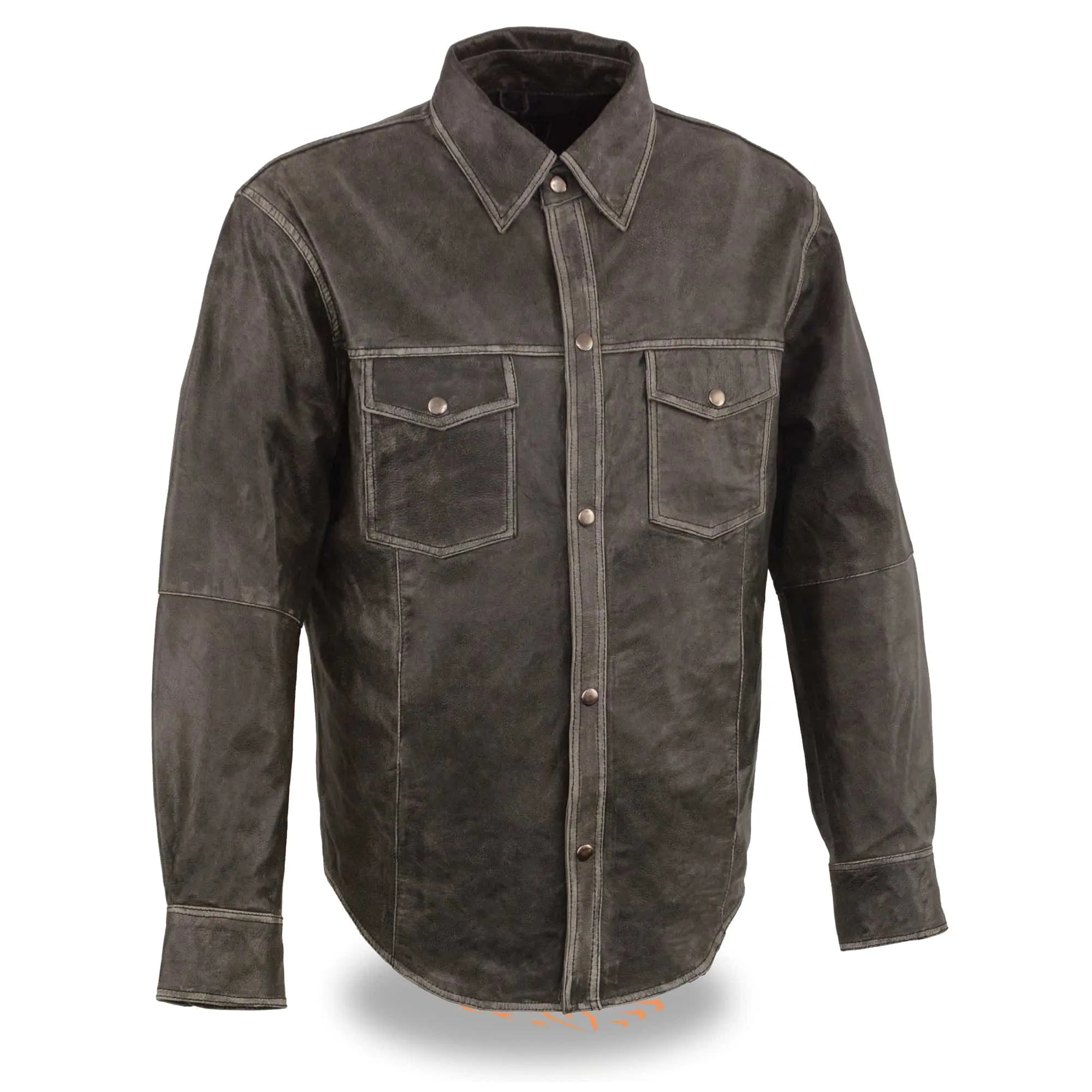 Men's Lightweight Leather Shirt