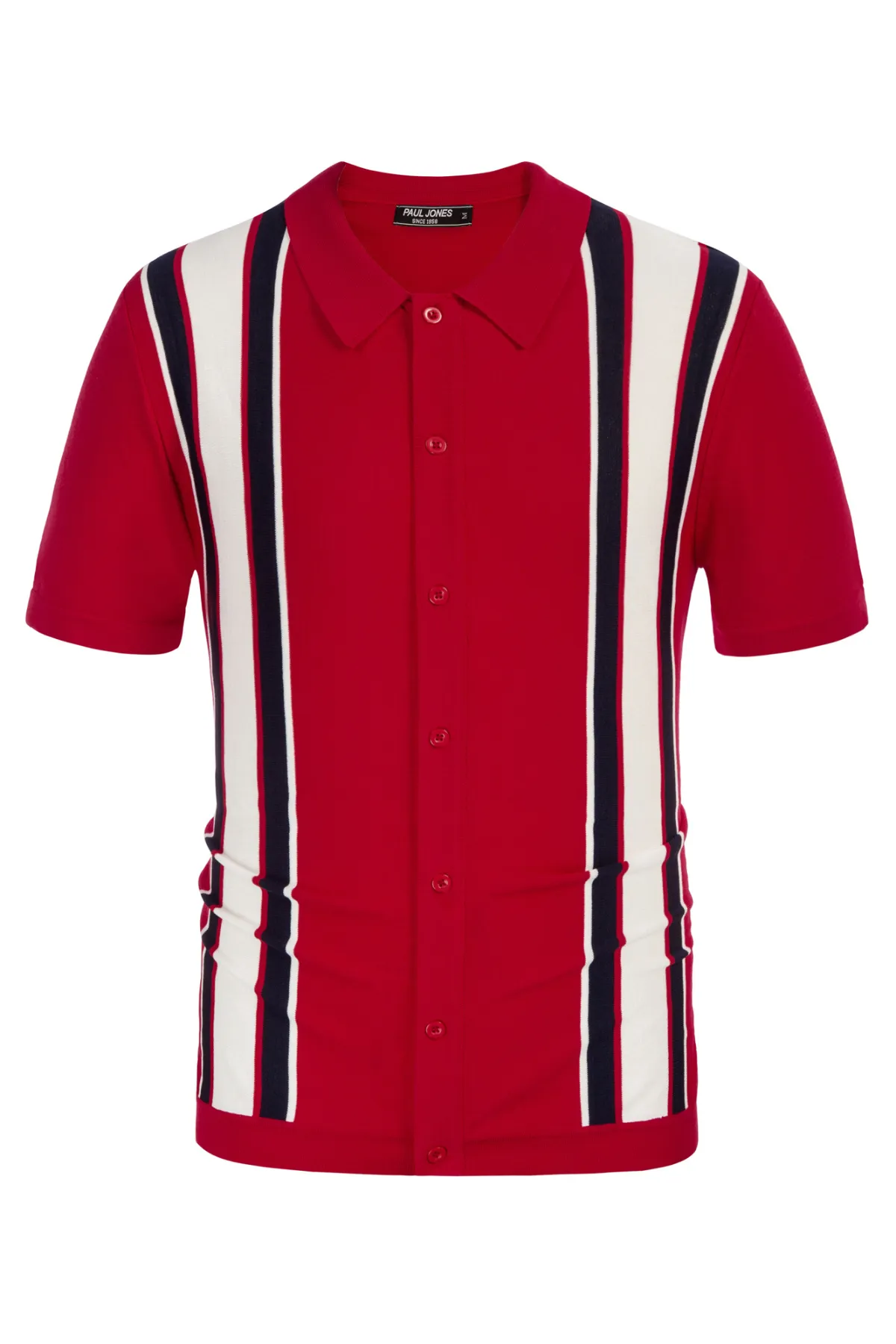 Mens Polo Shirts Vintage Striped Lightweight Knitting Golf Cardigans Shirts