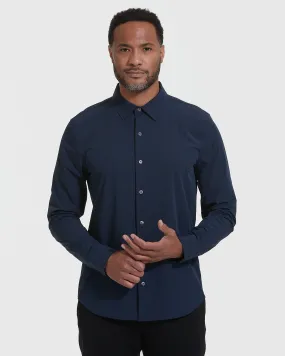 Navy Performance Lightweight Dress Shirt