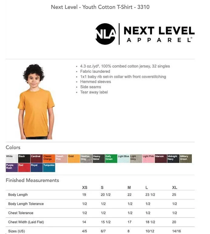 Next Level Youth T-Shirt