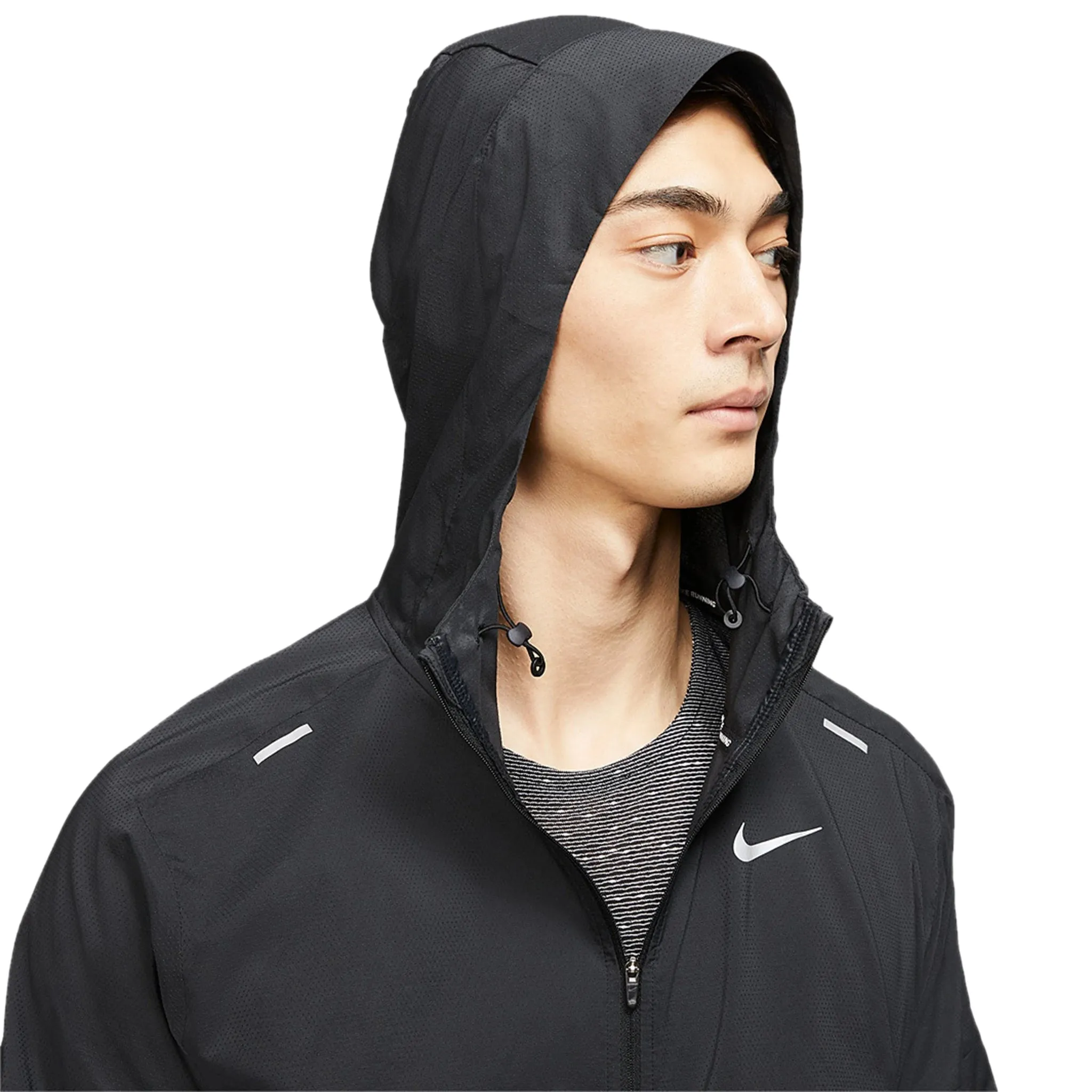 Nike Repel Packable Black Windbreaker