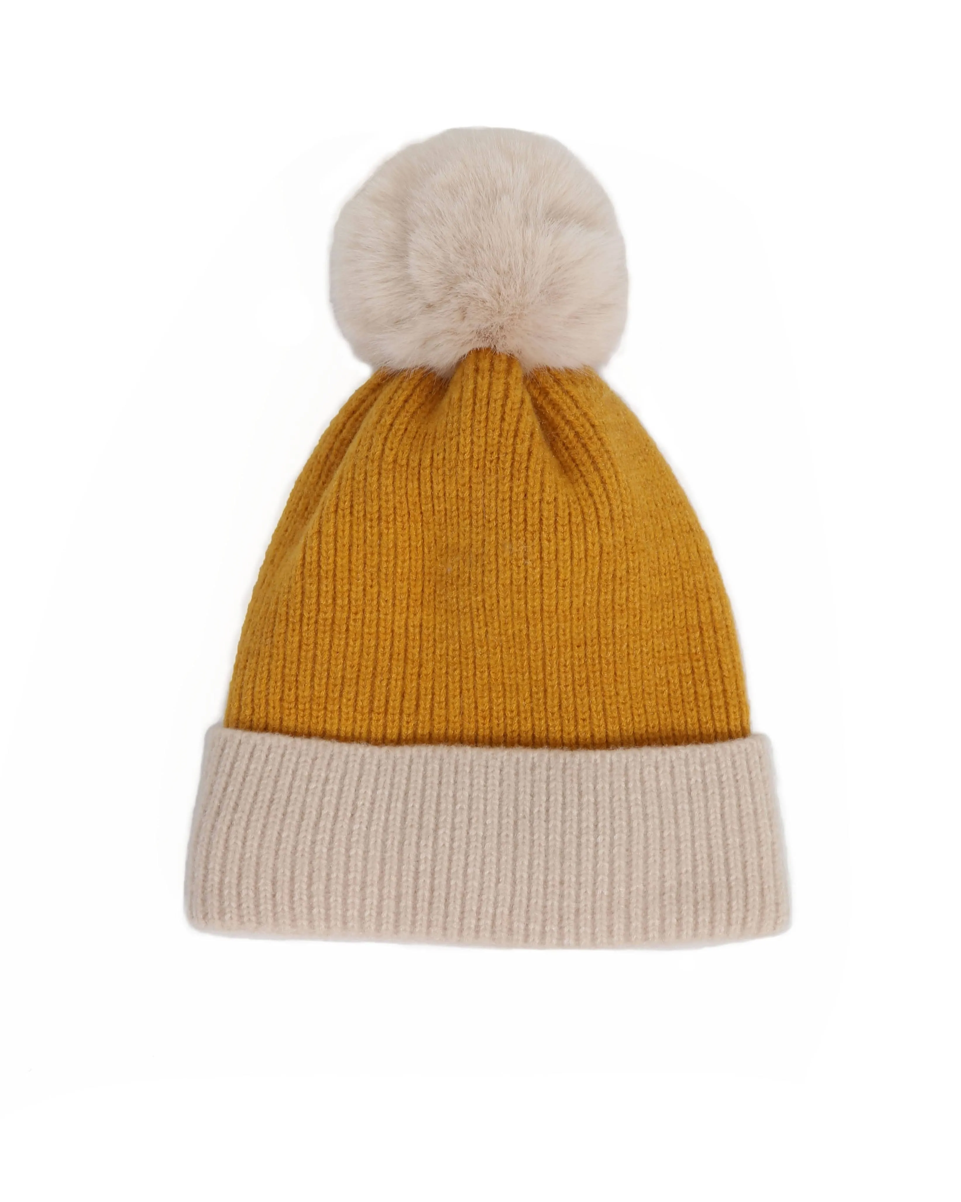 Powder Bonnie Pom Pom Hat