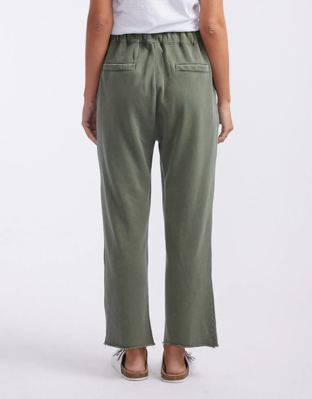 Raw Edge Lounge Pant - Washed Khaki