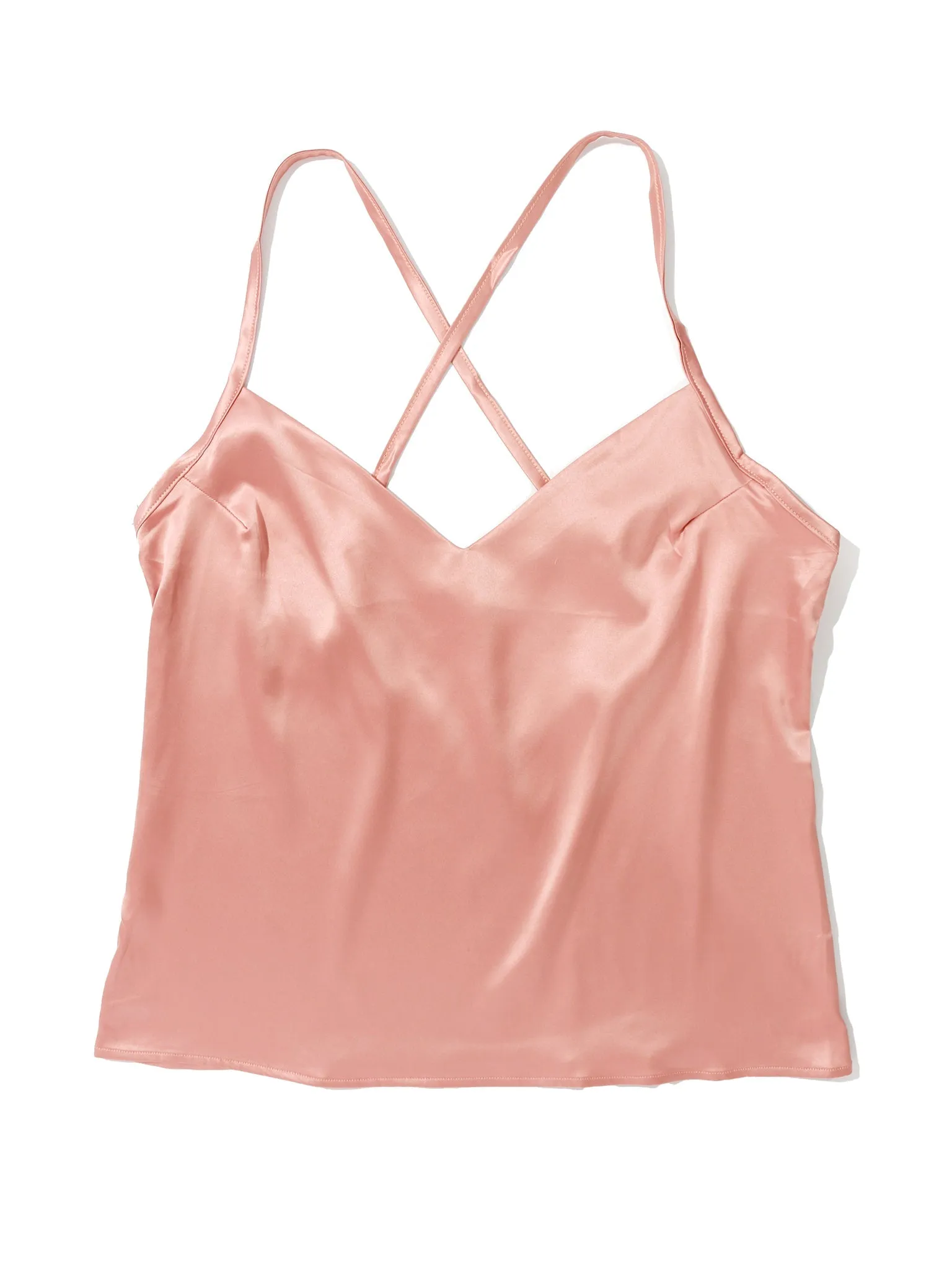 Satin Sleep Cami Rose Latte Pink