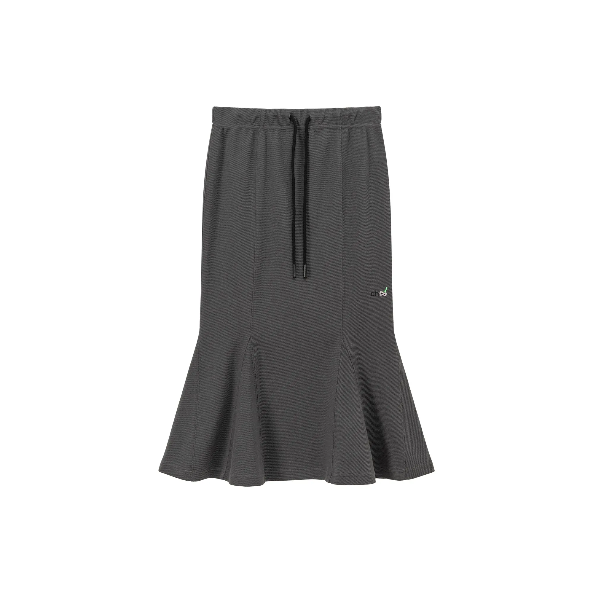 Sport Waist Strings Mermaid Midi Skirt