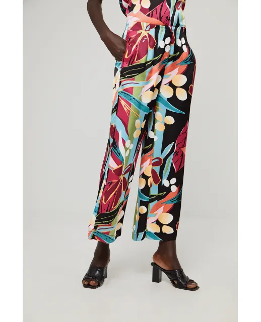 Surkana Satin Floral Trousers