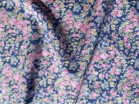 Tatum Rose & Blueberry Liberty of London Tana Cotton Lawn (Made in Italy)