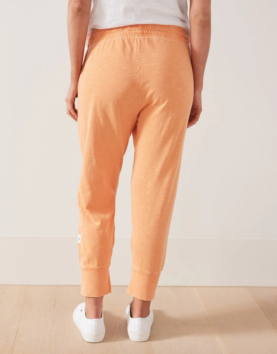 Washed 3/4 Brunch Pants - Peach