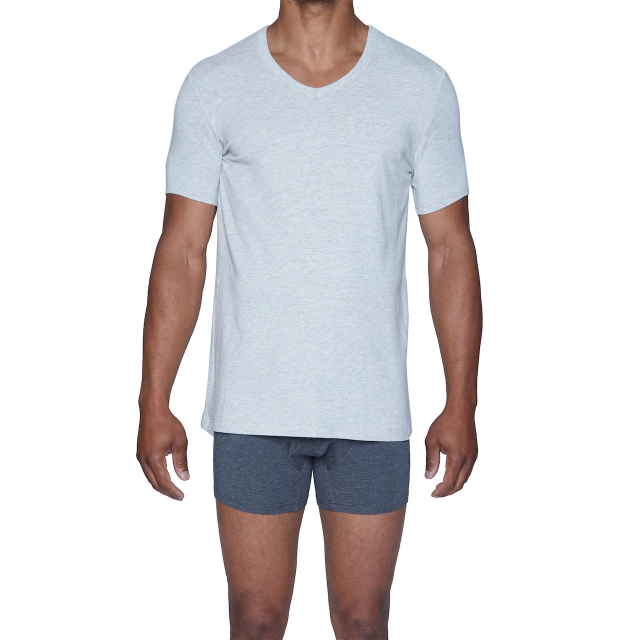 Wood Heather Grey V-Neck Undershirt